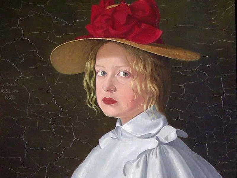 1873-Kristofer Sinding-Larsen - La sorella dell'artista Magna - Museo Nazionale di Arte, Architettura e Design, Oslo